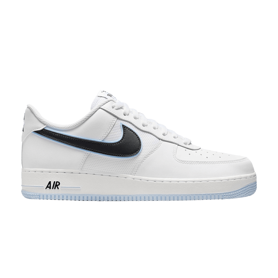 Фото № 1 с приближением к товару «‎Nike Air Force 1 Low 07 White Black Hydrogen Blue (IQ7593-100)»
