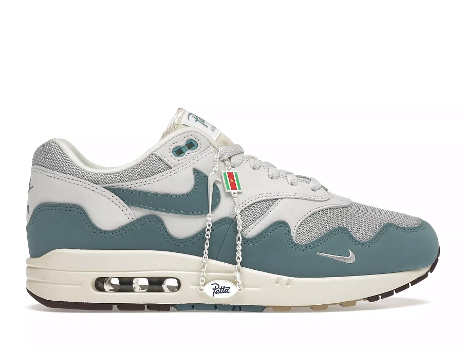 Фото № 1 с приближением к товару «‎Nike Air Max 1 Patta Waves Noise Aqua (with Bracelet)»