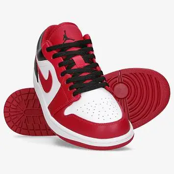 Nike Air Jordan 1 Low Vintage Basketball shoes RedWhiteBlack - 4