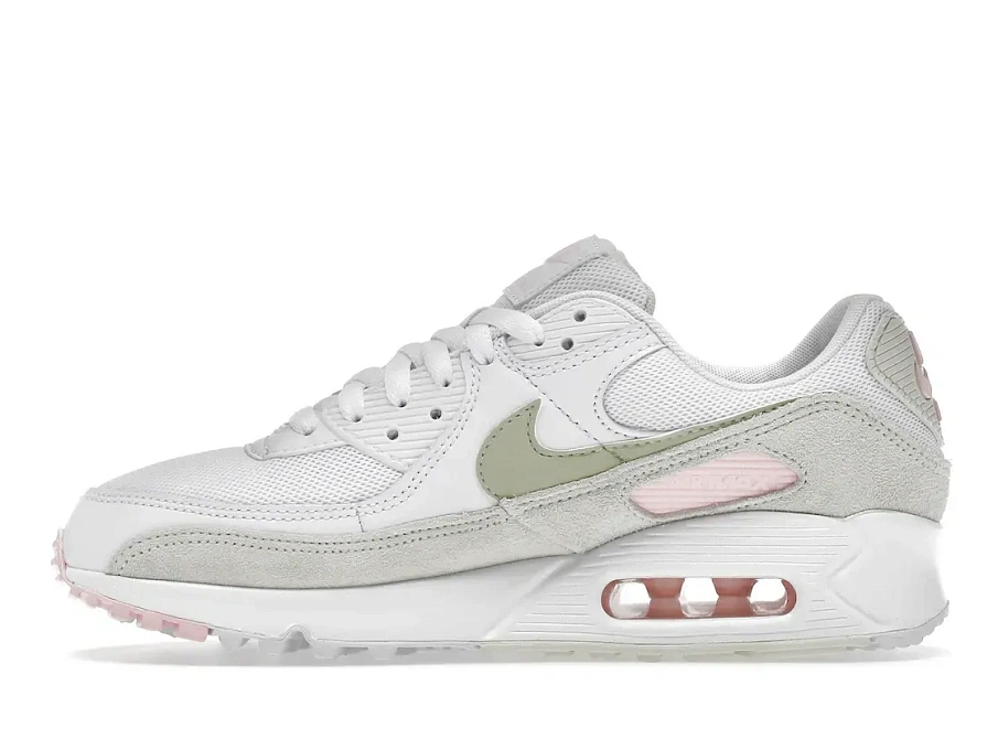 Фото № 3 с приближением к товару «‎Nike Air Max 90 White Olive »
