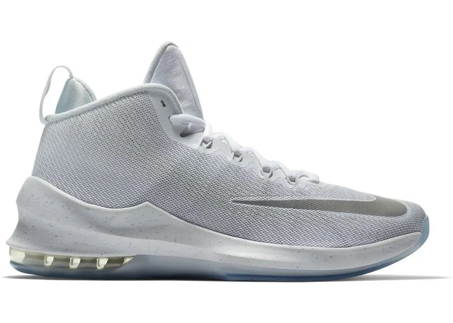 Фото № 1 с приближением к товару «‎Nike Air Max Infuriate Mid White Metallic Silver»