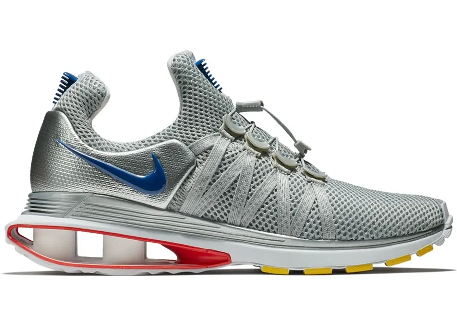 Фото № 1 с приближением к товару «‎Nike Shox Gravity Metallic Silver Siren Red Gym Blue»