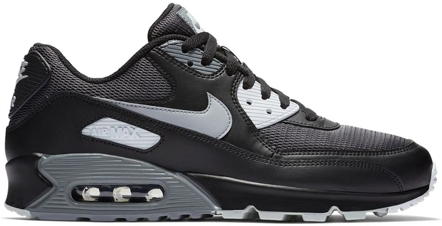 Фото № 1 с приближением к товару «‎Nike Air Max 90 Black Wolf Grey Dark Grey»