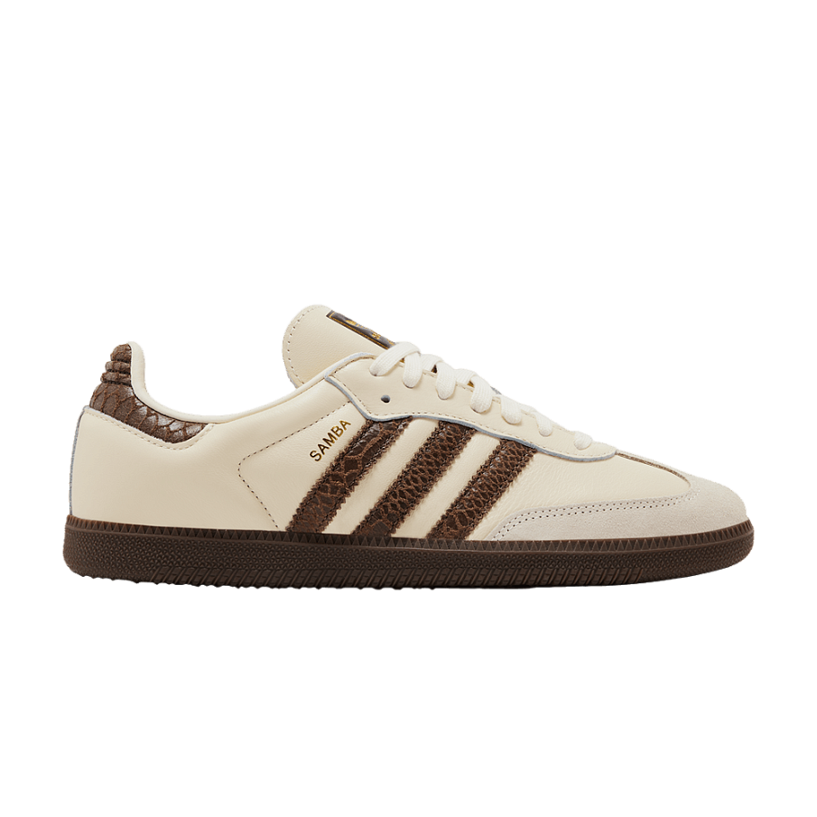 Фото № 1 с приближением к товару «‎adidas Women's Samba OG Cream White Earth Strata Maroon»