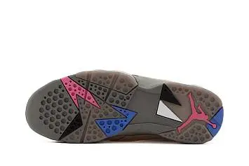 Air Jordan 7 SE "Sapphire" Basketball Shoes BlackKhakiBlue - 4