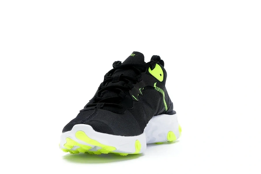 Фото № 2 с приближением к товару «‎Nike React Element 55 Black Wolf Grey Volt»