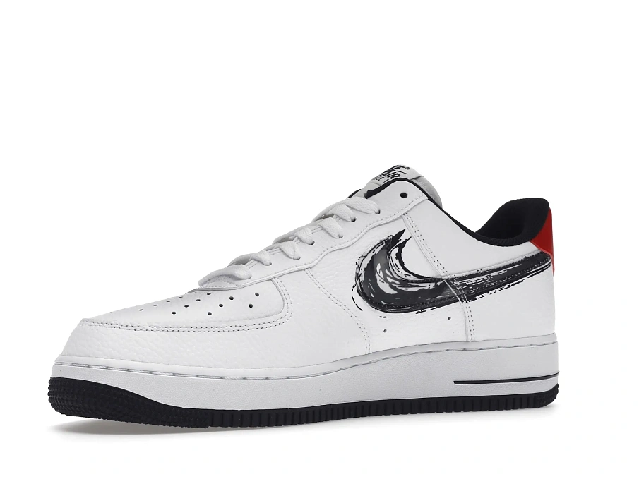 Фото № 2 с приближением к товару «‎Nike Air Force 1 Low Brushstroke White Black»