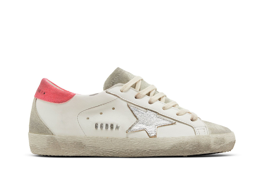 Фото № 2 с приближением к товару «‎Golden Goose Women's Superstar White Ice Silver Lobster»