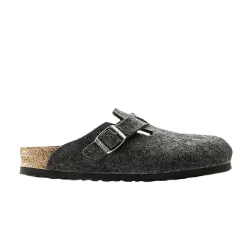 Birkenstock Boston Wool Sandal Anthracite - 1