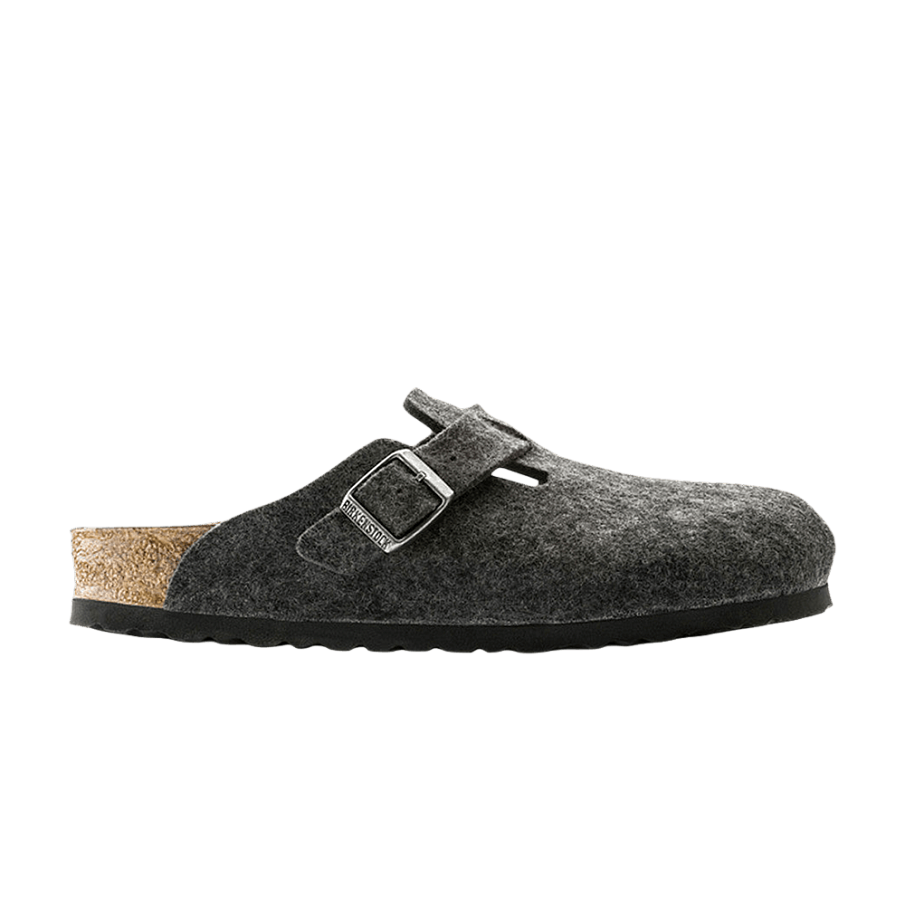 Фото № 1 с приближением к товару «‎Birkenstock Boston Wool Sandal Anthracite»