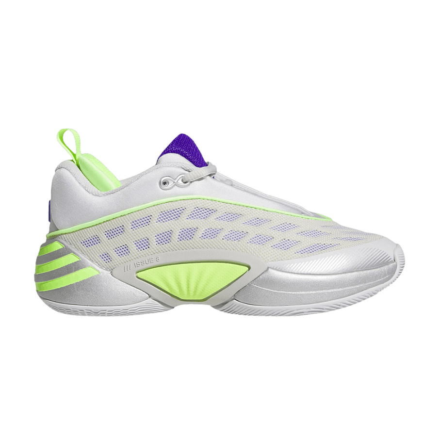 Фото № 1 с приближением к товару «‎adidas Don Issue 8 Big Kid Silver Metallic Lucid Lemon (KI1647)»