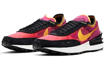 Nike Waffle One "Active Fuchsia" For Women BlackPurpleGold - 5
