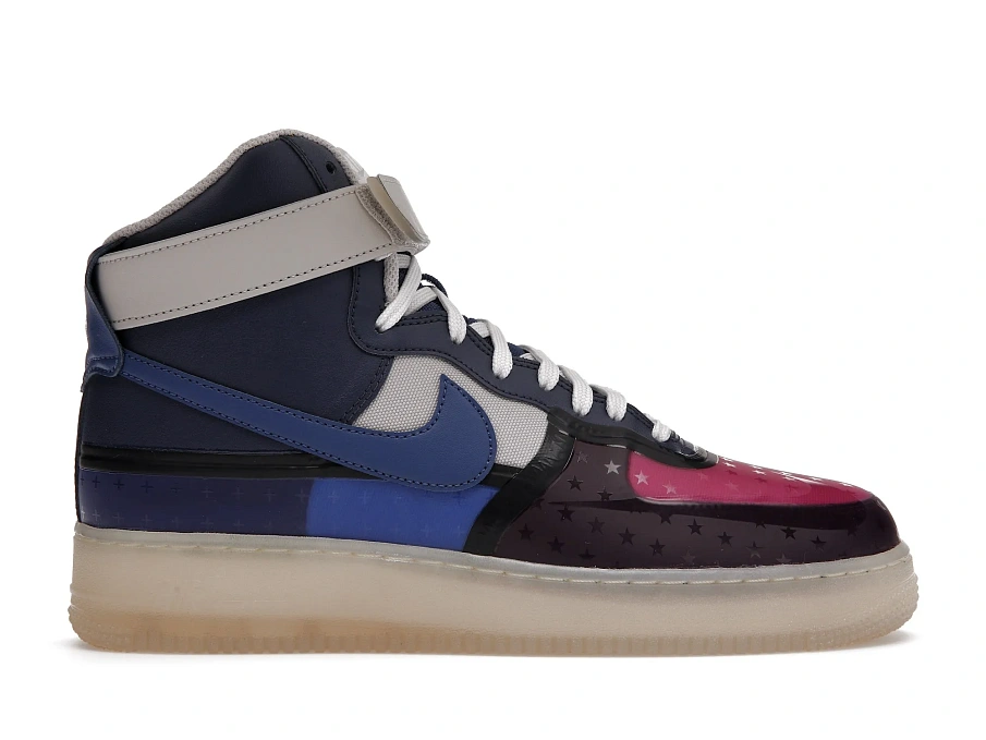 Фото № 1 с приближением к товару «‎Nike Air Force 1 High 07 Premium Thunder Blue Pink Prime»