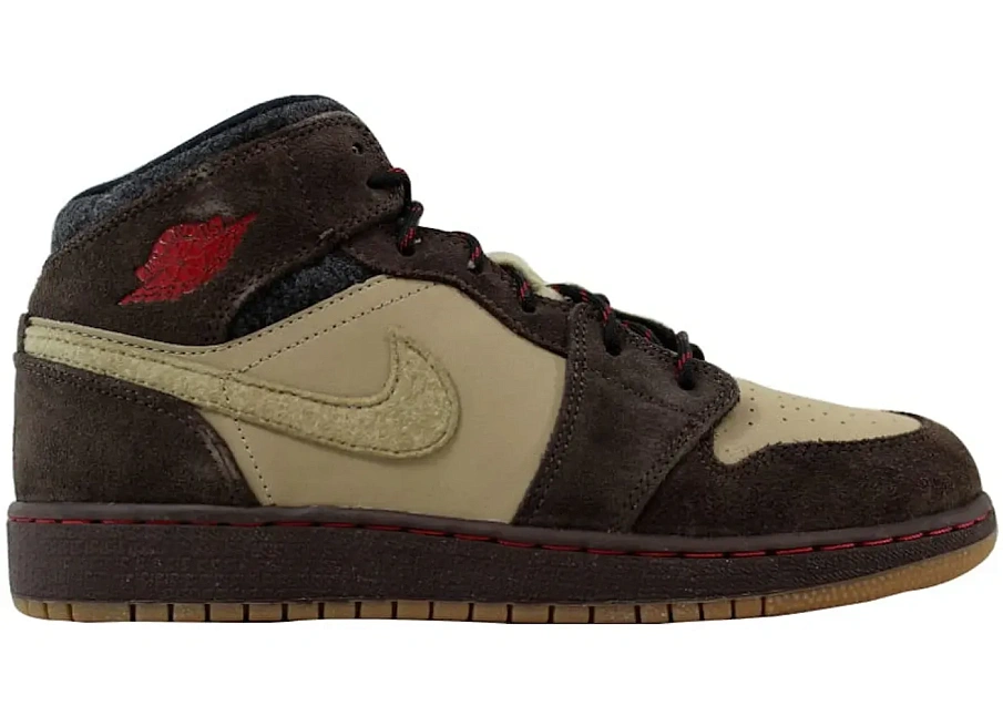 Фото № 1 с приближением к товару «‎Jordan 1 Mid Premium Baroque Brown »