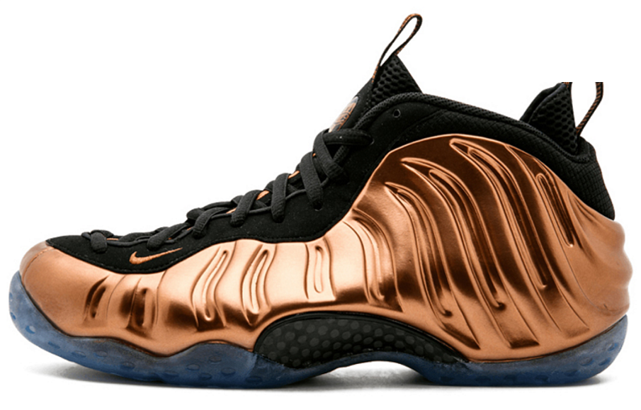 Фото № 1 с приближением к товару «‎ Nike Foamposite One Vintage basketball shoes Metallic CopperBlack»