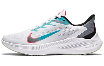 Nike Wmns Zoom Winflo 7 'White Flash Crimson' Puma WhitePalace Blue - 1