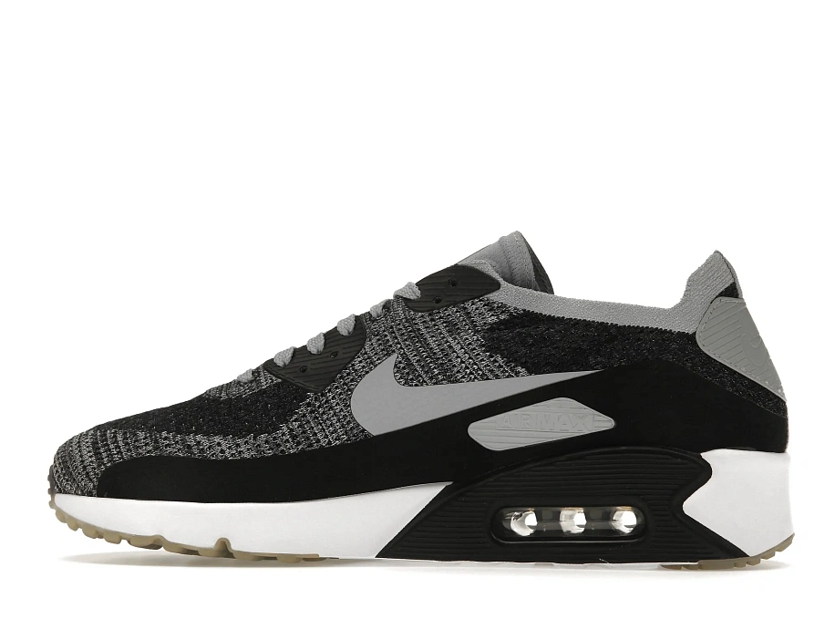 Фото № 6 с приближением к товару «‎Nike Air Max 90 Ultra 2.0 Flyknit Black Wolf Grey»