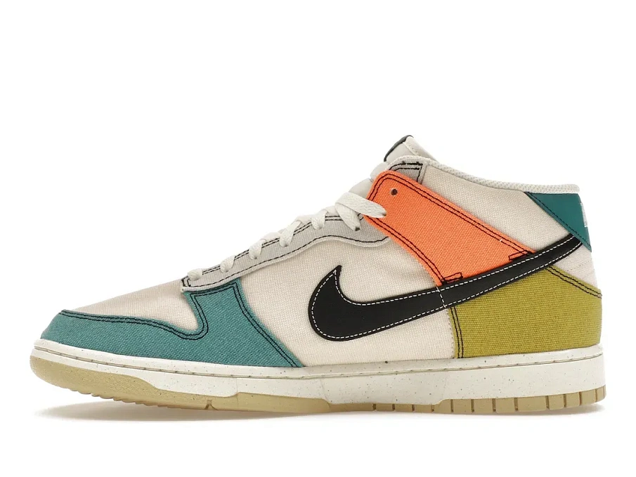 Фото № 3 с приближением к товару «‎Nike Dunk Mid Pale Ivory Multi»