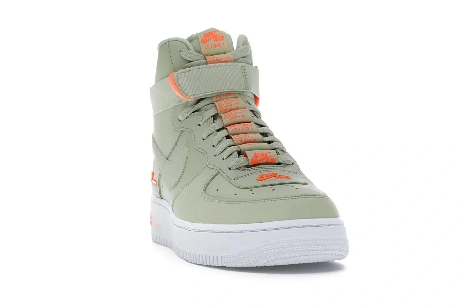 Фото № 4 с приближением к товару «‎Nike Air Force 1 High Dual Air Olive Orange»