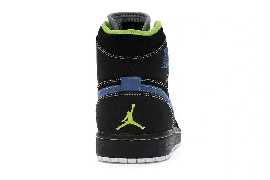Фото № 4 с приближением к товару «‎Jordan 1 Retro High Black Cyber Blue Sapphire»