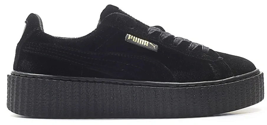 Фото № 1 с приближением к товару «‎Puma Creeper Velvet Rihanna Fenty Black »