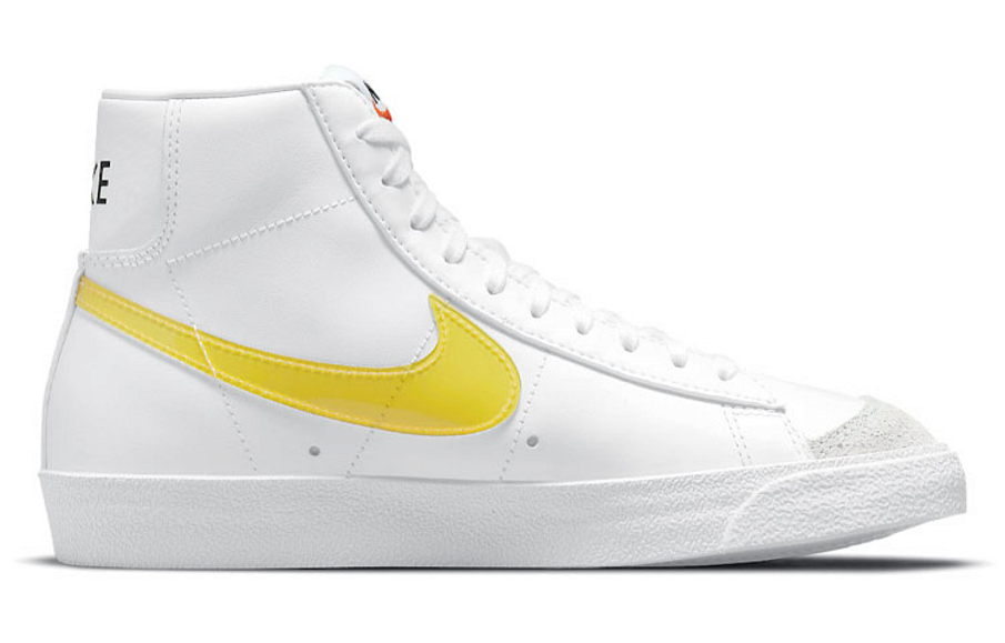 Фото № 2 с приближением к товару «‎Nike Blazer Mid "Yellow Swooshes" WhiteYellow»