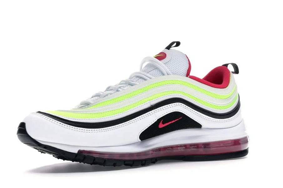 Фото № 4 с приближением к товару «‎Nike Air Max 97 White Black Volt Rush Pink»