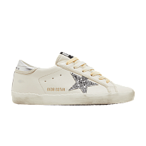 Фото № 1 с приближением к товару «‎Golden Goose Women's Superstar White Silver Glitter»