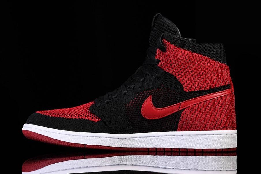 Фото № 2 с приближением к товару «‎Nike Air Jordan 1 Retro Flyknit Banned »