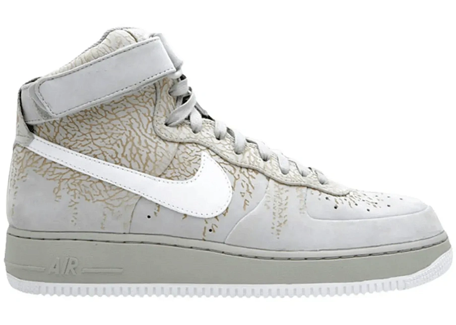 Фото № 1 с приближением к товару «‎Nike Air Force 1 High Supreme Neutral Grey White Neutral Grey»