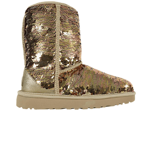 UGG Women's Classic Short Boot Sequin - Gold