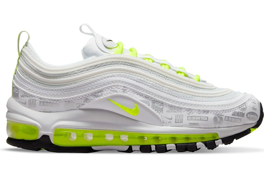 Фото № 1 с приближением к товару «‎Nike Air Max 97 Just Do It White Volt »