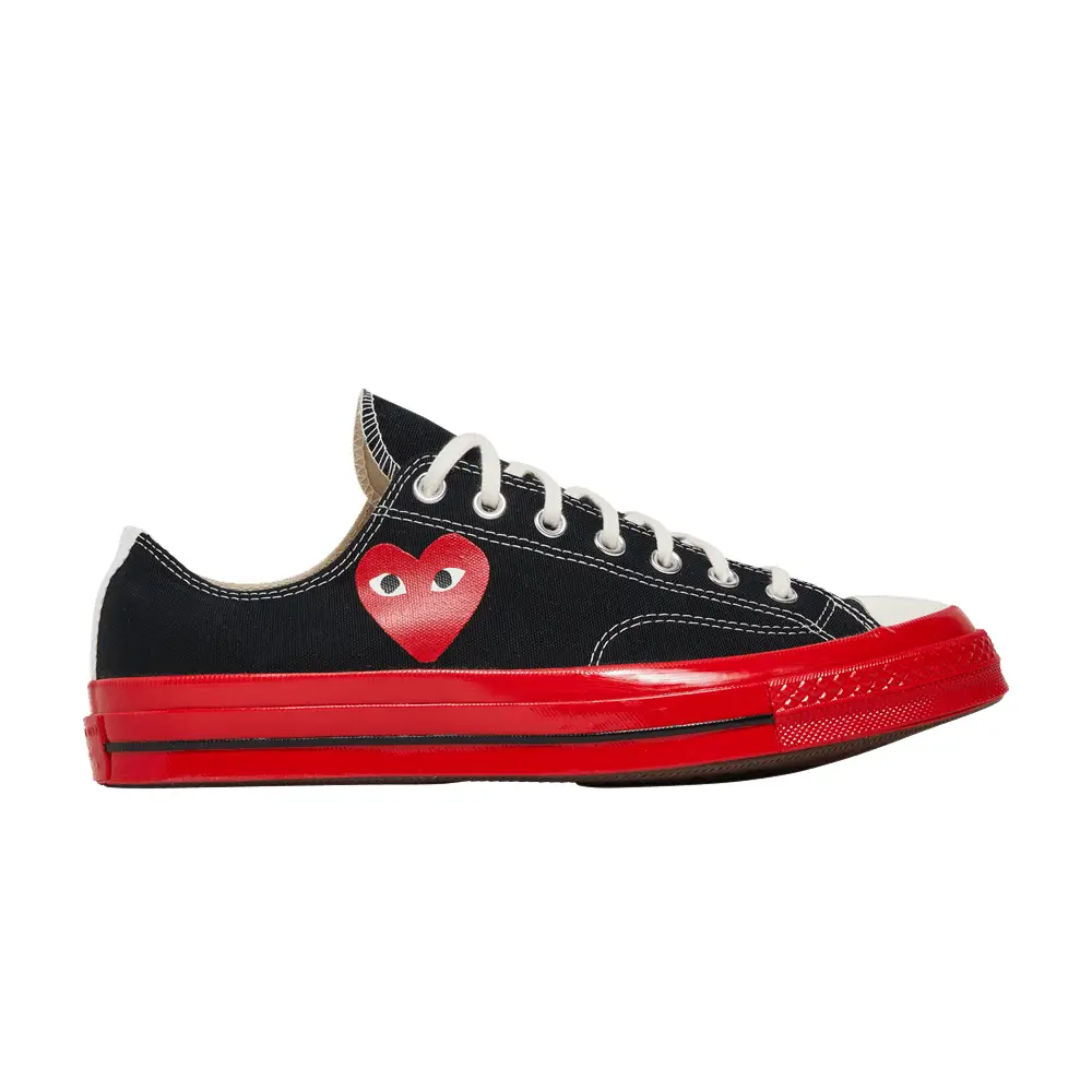 Comme des Garçons Play x Converse Chuck 70 Low Black Red - 1