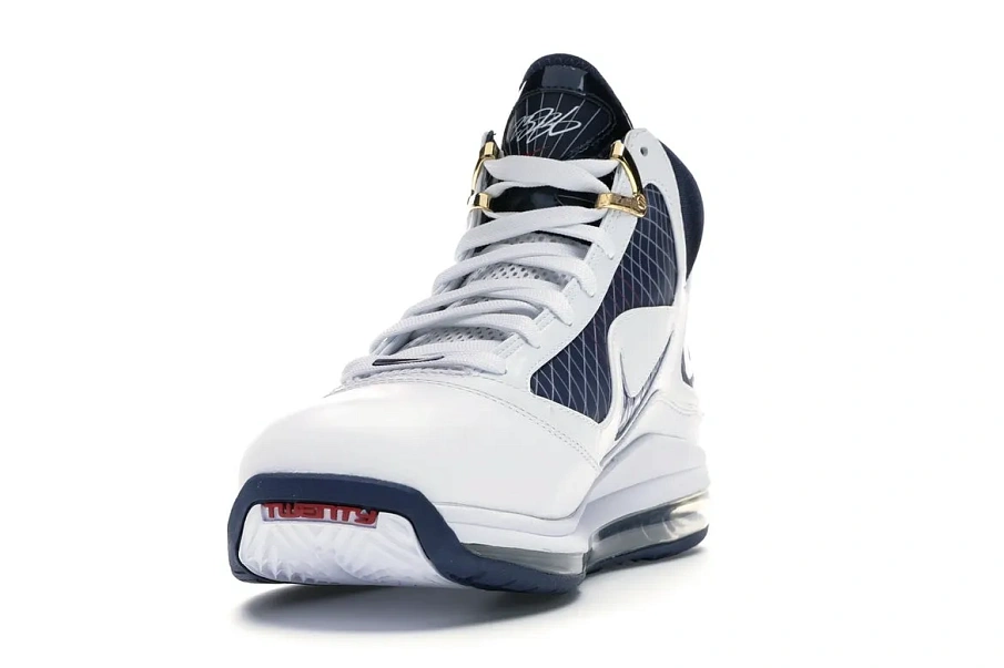 Фото № 4 с приближением к товару «‎Nike LeBron 7 White/Midnight Navy»