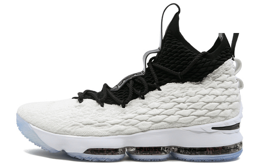 Фото № 1 с приближением к товару «‎Nike Lebron 15 Graffiti Basketball Shoes WhiteBlack-Black-University Red»