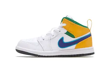 (TD) Jordan Air 1 Mid Sport Shoes Multi-color - 1