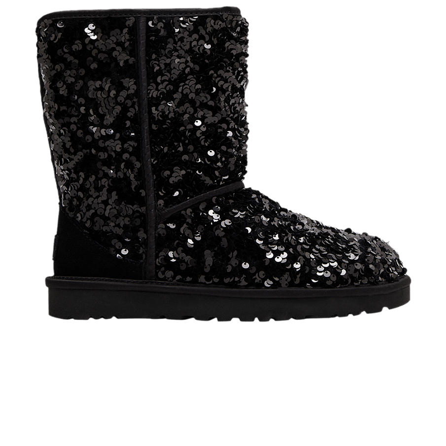 Фото № 1 с приближением к товару «‎UGG Women's Classic Short Chunky Sequin - Black»