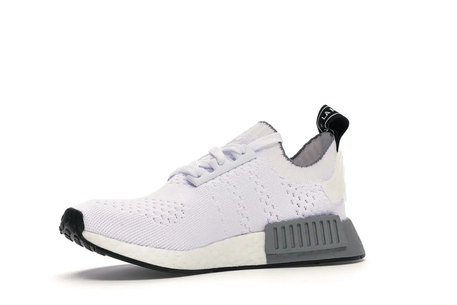Фото № 4 с приближением к товару «‎adidas NMD R1 Running White Grey Three»
