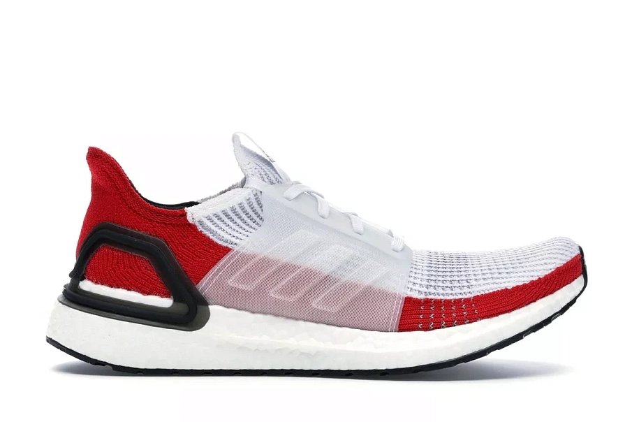 Фото № 1 с приближением к товару «‎adidas Ultra Boost 19 White Scarlet»