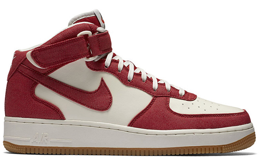 Фото № 2 с приближением к товару «‎Nike Air Force 1 Mid Red»