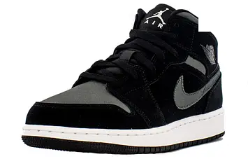 Nike Air Jordan 1 Mid White Black Grey - 2