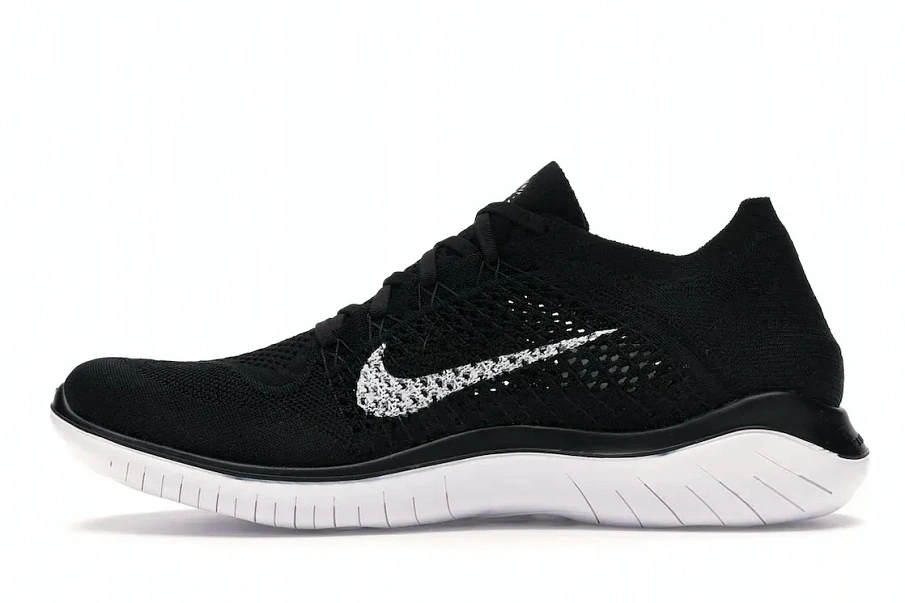 Фото № 3 с приближением к товару «‎Nike Free RN Flyknit 2018 Black White»