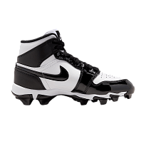 Фото № 1 с приближением к товару «‎Air Jordan 1 Mid Cleats GS White Black»