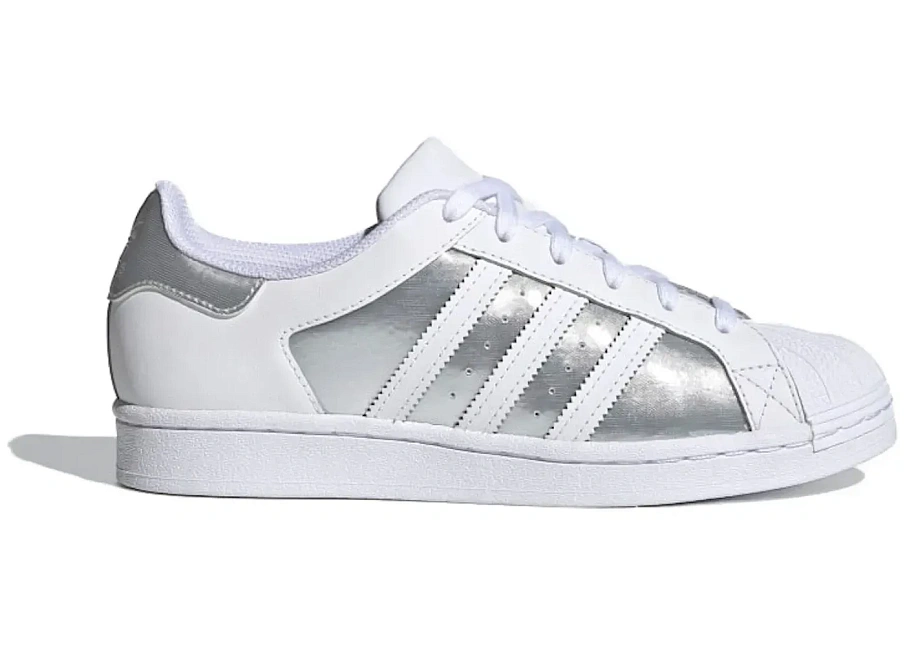 Фото № 1 с приближением к товару «‎adidas Superstar White Silver Metallic »