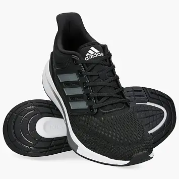 adidas EQ21 Run 'Black Iron Metallic' Black - 3
