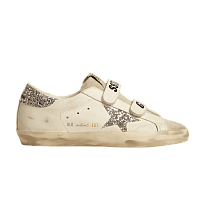 Фото № 1 с приближением к товару «‎Golden Goose Women's Old School White Silver Glitter»