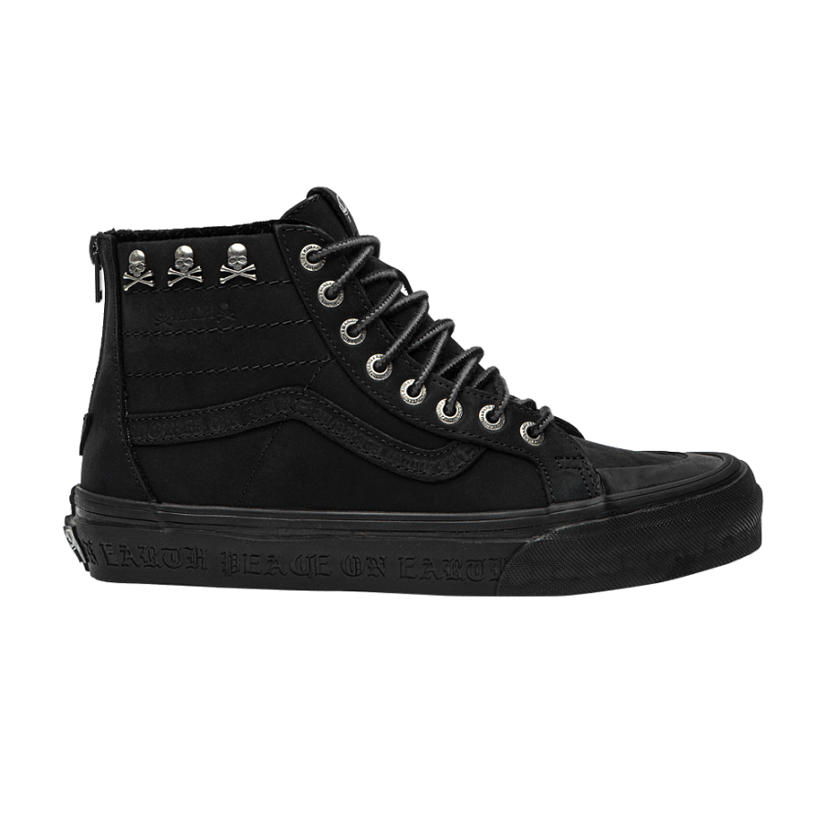 Фото № 1 с приближением к товару «‎Kith x Mastermind World x Vans Sk8-Hi Reissue Zip LX Black»