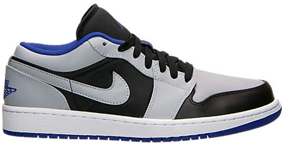 Фото № 1 с приближением к товару «‎Jordan 1 Low Black Dark Concord Wolf Grey»