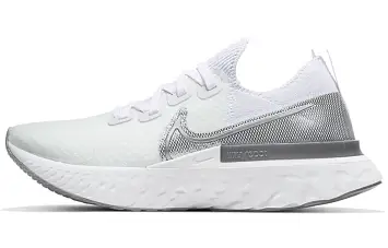Nike React Infinity Run Flyknit 'White Metallic Silver' - 1