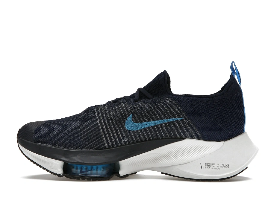 Фото № 5 с приближением к товару «‎Nike Air Zoom Tempo Next% Flyknit College Navy»